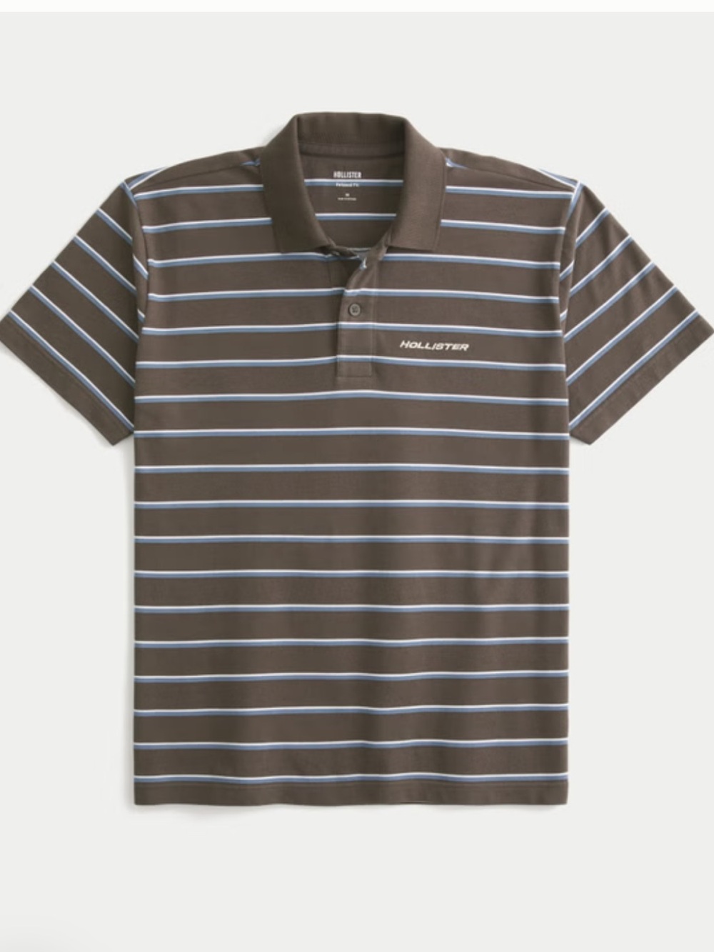 MENS NEW Hollister Polo Cotton Rich Relaxed Fit Graphic Short-sleeve Size Large